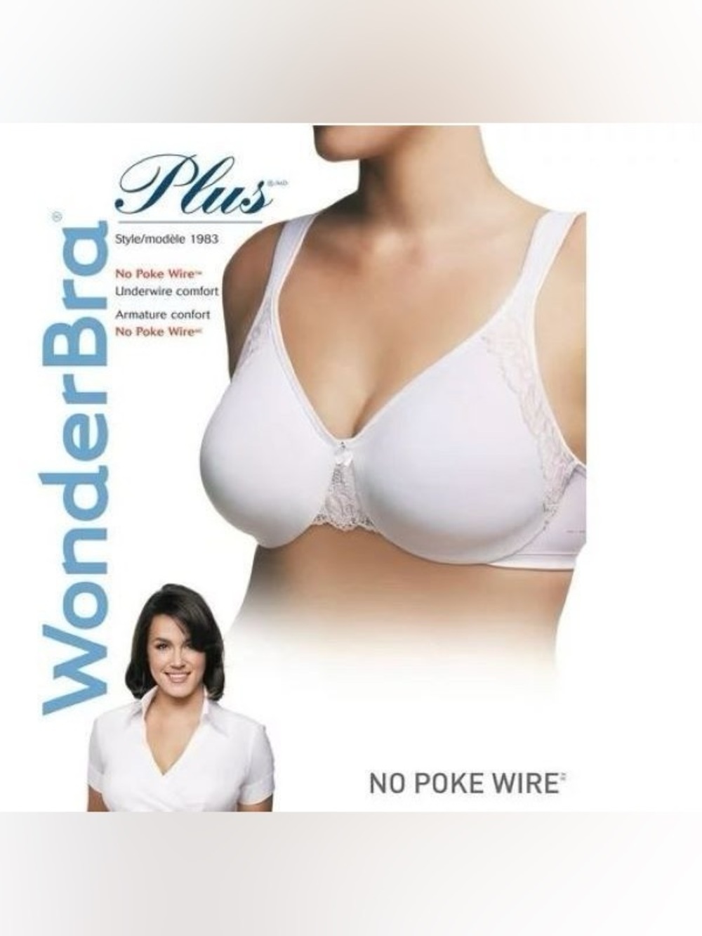 🍒 B72-Wonderbra Plus Underwire Comfort no poke